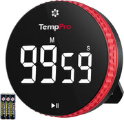 ThermoPro TM04 Digital Kitchen Timer with 99 Hour Range Large LED Display Strong Magnetic Stand